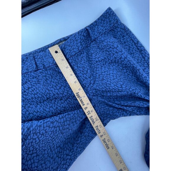Banana Republic Jackson Fit Blue Flat Front Tapered Leg Crop Pants Size 33W - Picture 10 of 12